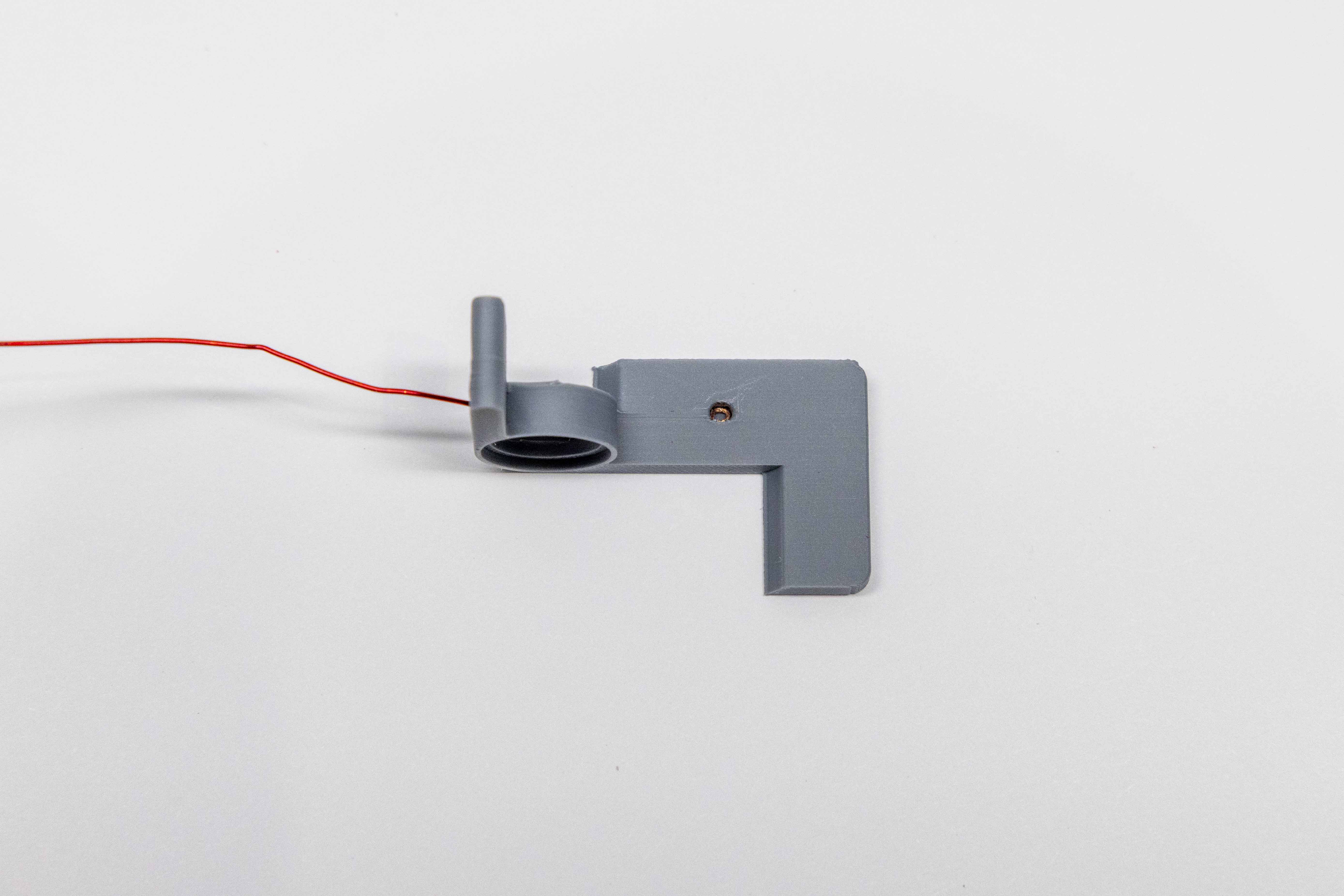Loop fully pressed into wiring hole with hex tool